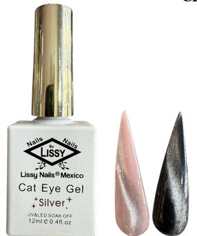 Cat eye gel silver