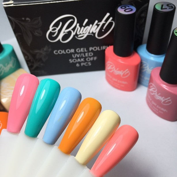 Coleccion bright gel Arcoiris